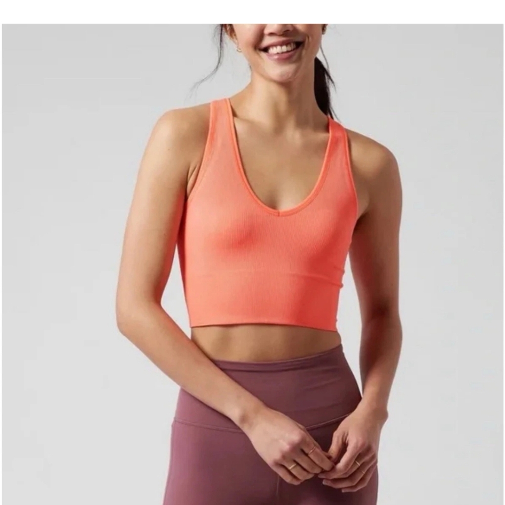 Athleta Aurora Seamless Crop Rib Tank